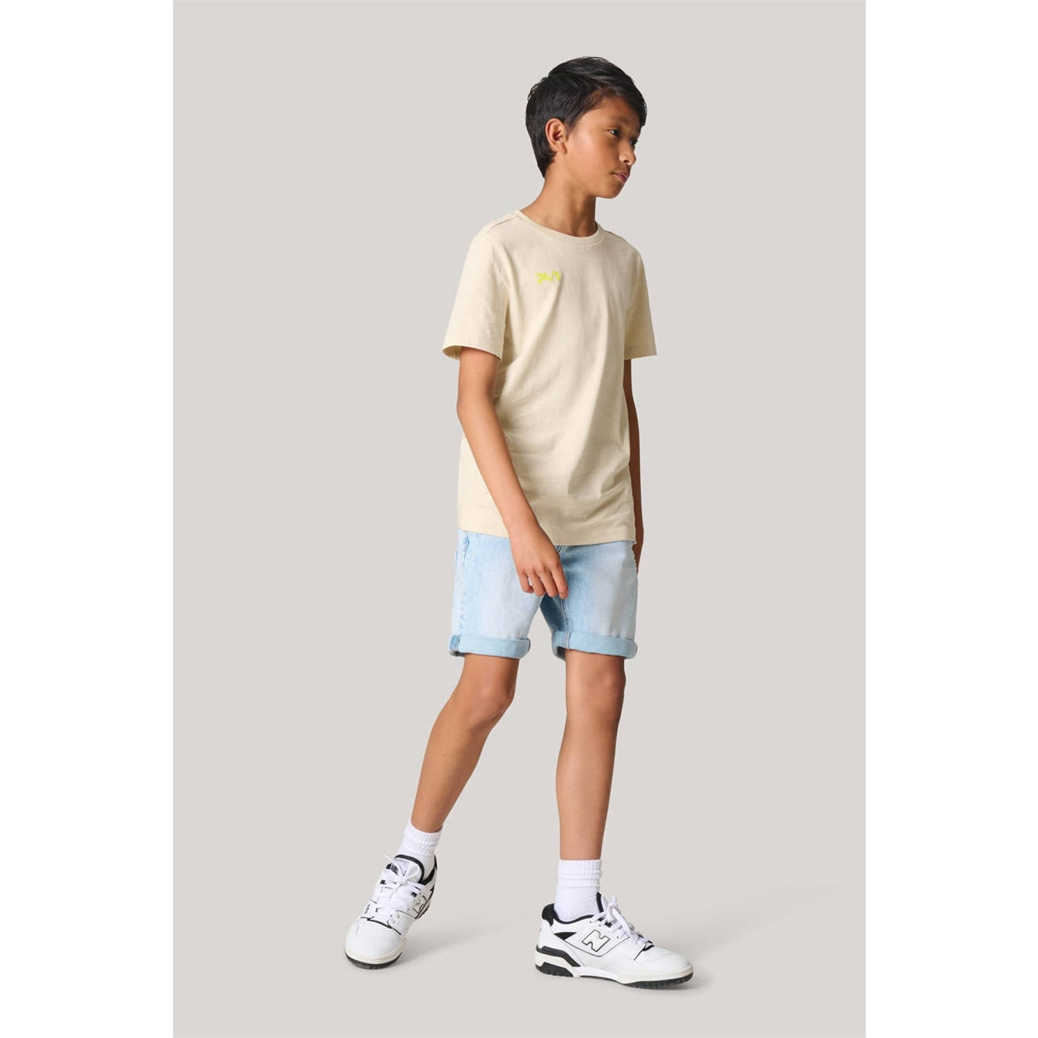 Shoeby T-shirt met backprint beige