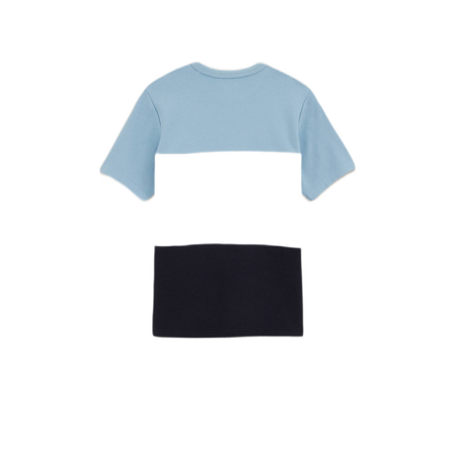 WE Fashion gestreept T-shirt blauw wit