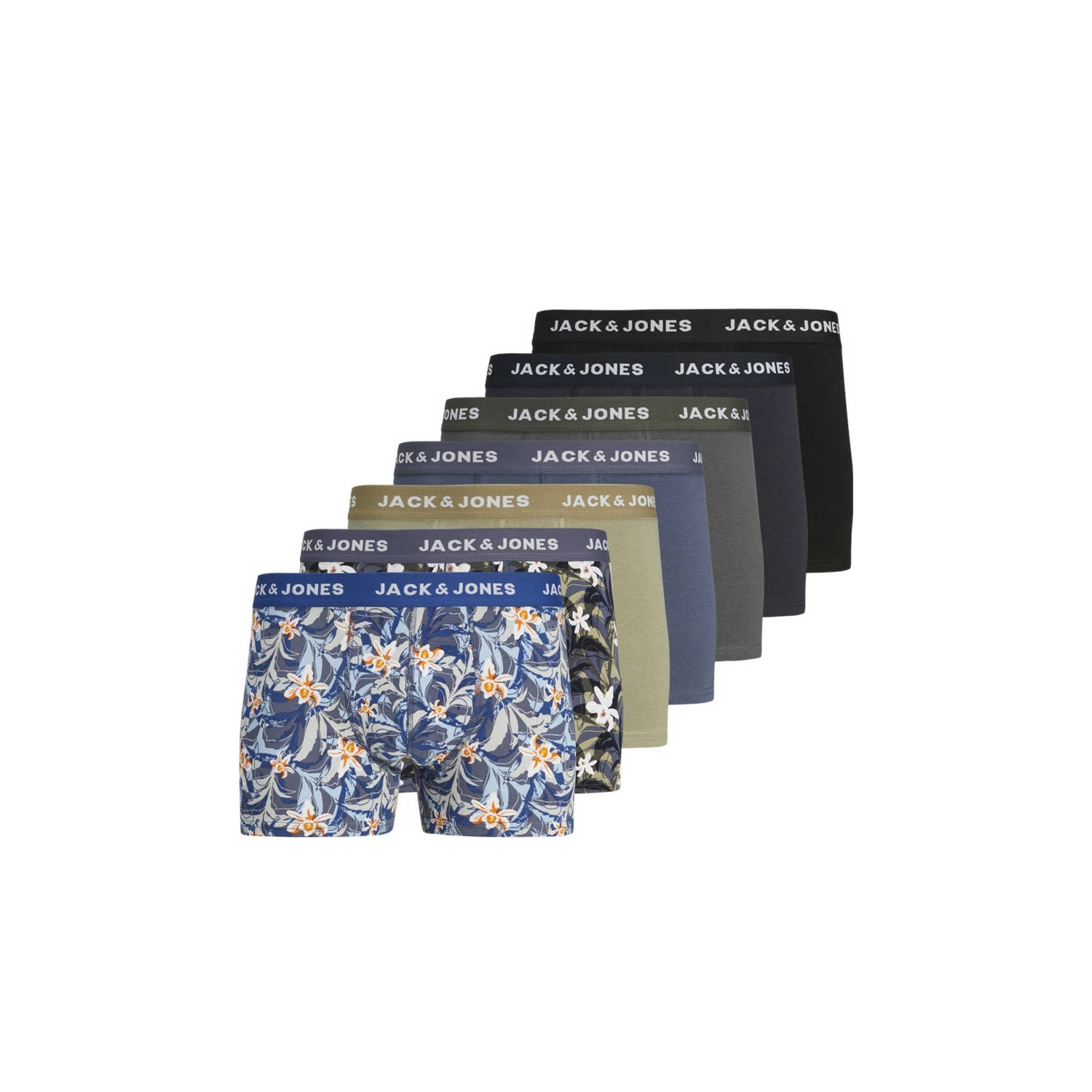 JACK & JONES PLUS SIZE boxershort JACMASON FLOWER (set van 7)