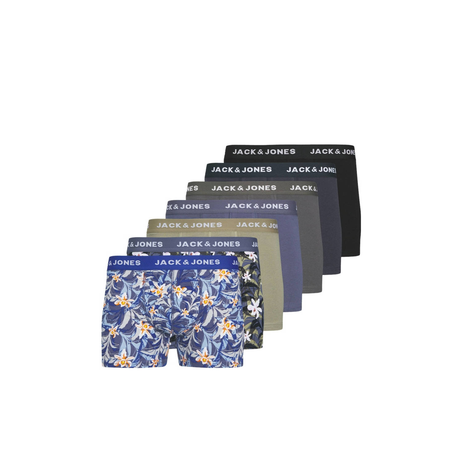 JACK & JONES boxershort JACMASON FLOWER (set van 7)