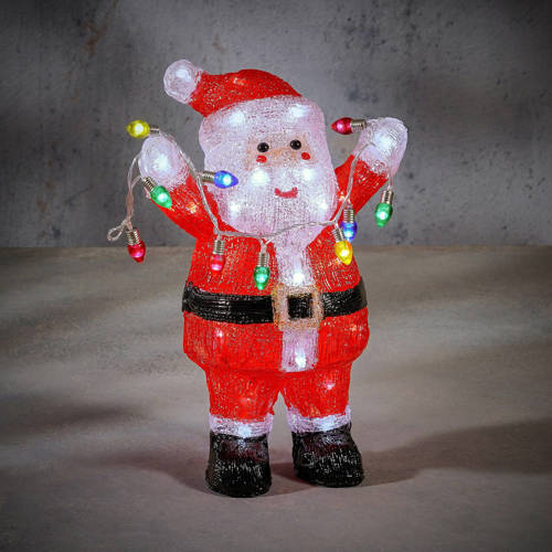 Luca Lighting Kerstman acryl IP44 50 led timer - l22xb14,5xh35cm afbeelding