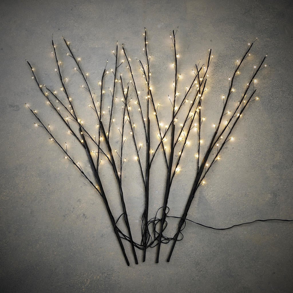 Luca Lighting Tak led 200led IP44 5 stuks en timer - h90xd30cm
