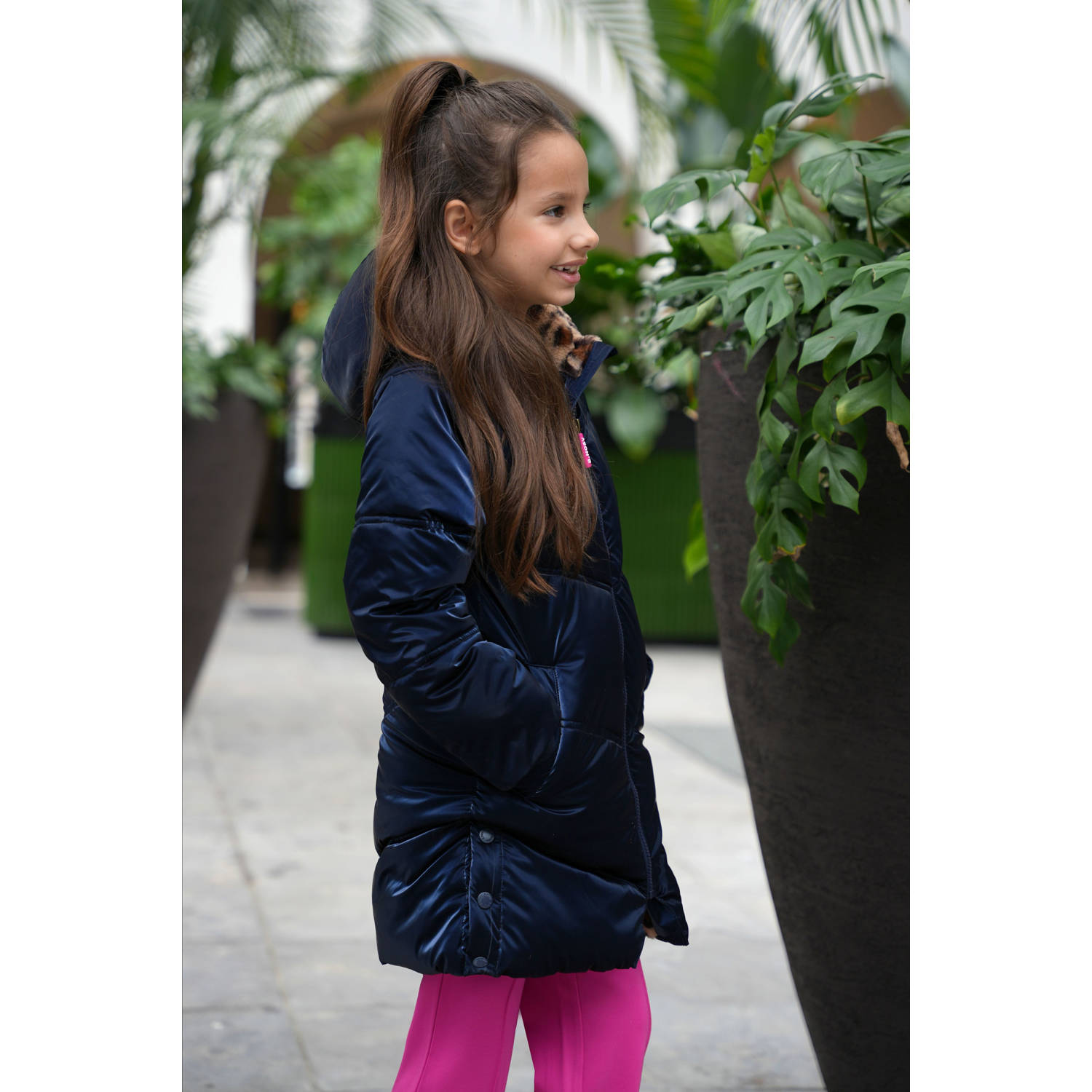 B.Nosy gewatteerde winterjas Jade donkerblauw