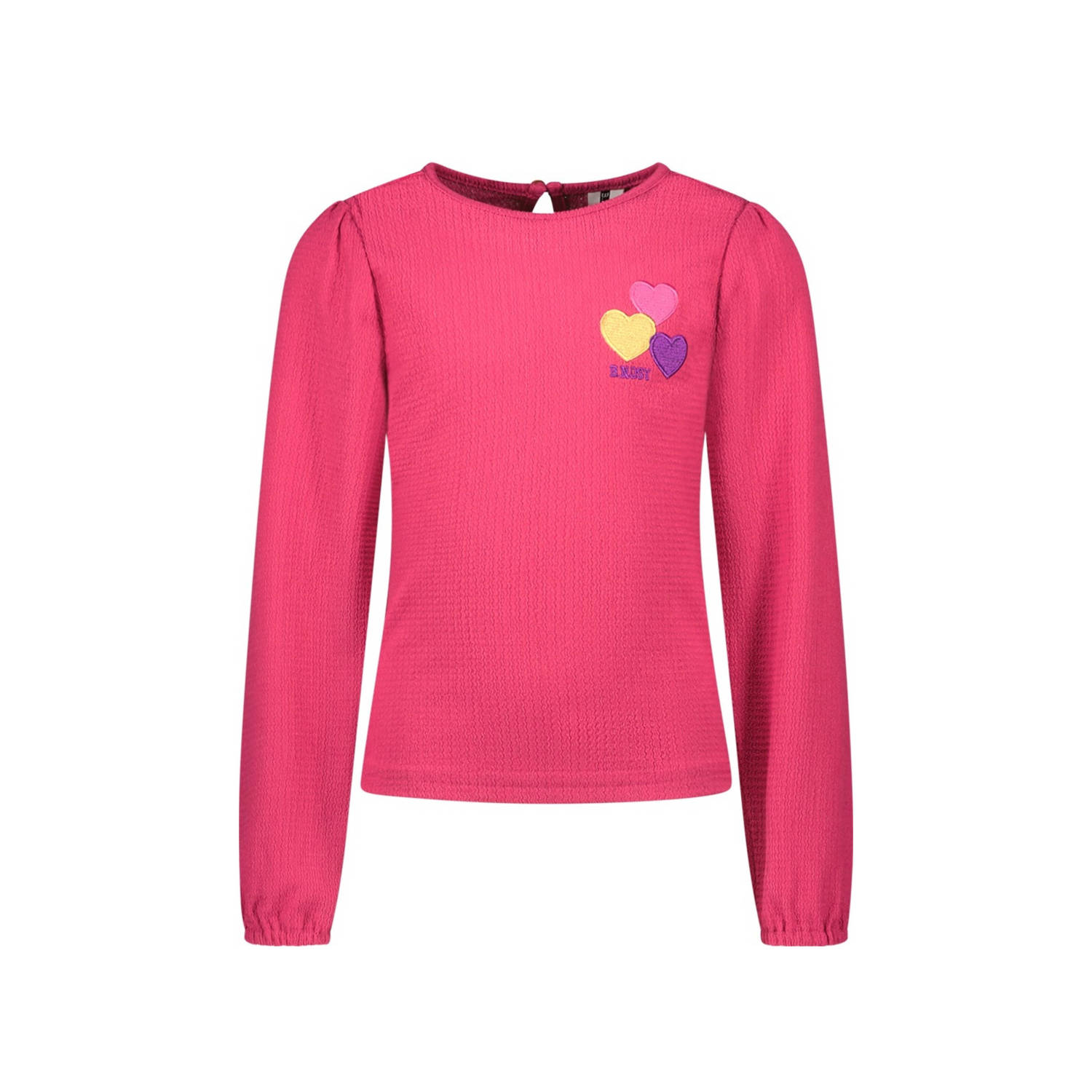 B.Nosy longsleeve met all over print donkerroze