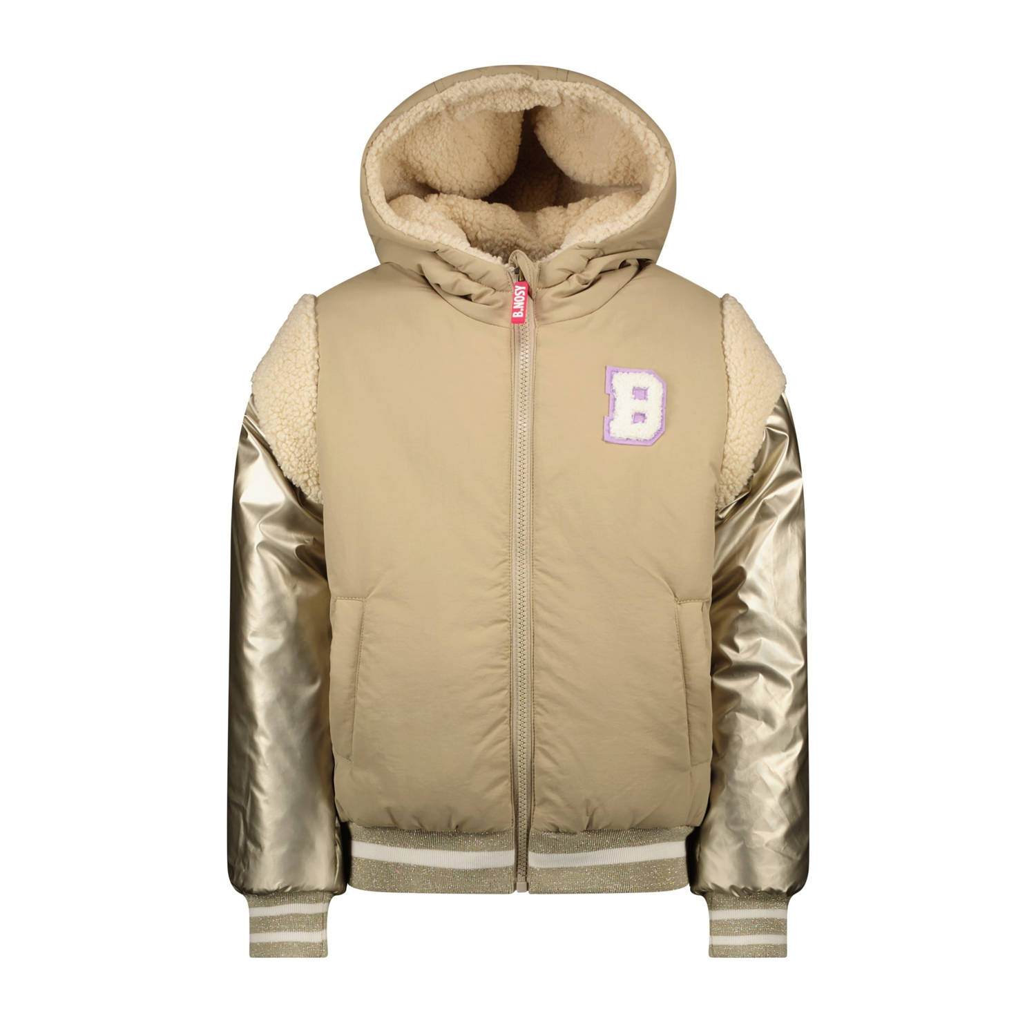 B.Nosy gewatteerde winterjas June beige goud