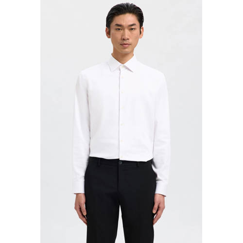 SELECTED HOMME slim fit overhemd met mouwlengte 7 SLHSLIM wit afbeelding