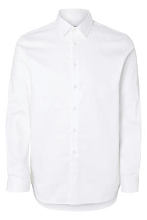 slim fit overhemd met mouwlengte 7 SLHSLIM wit
