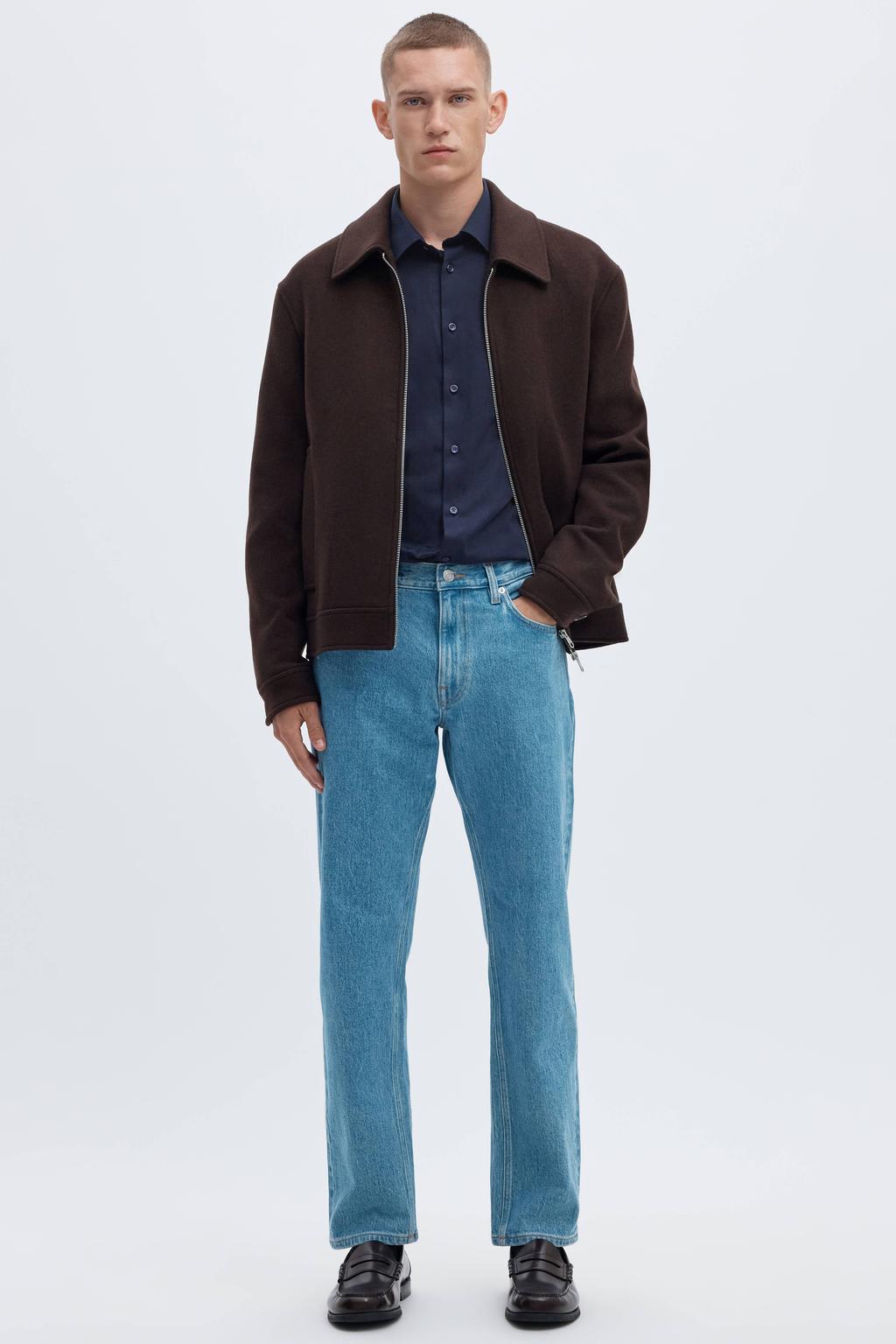 Selected slim fit overhemd met mouwlengte 7 SLHSLIM sky captain