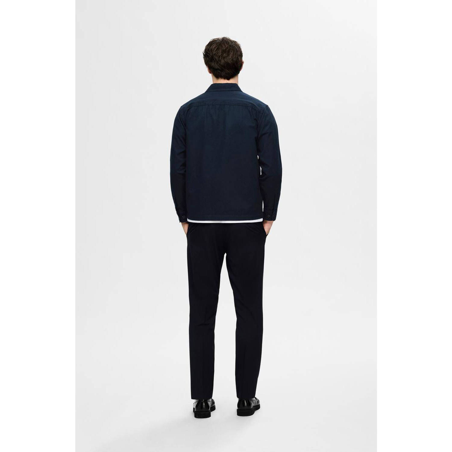 SELECTED HOMME regular fit overshirt SLH-CANVAS sky captain