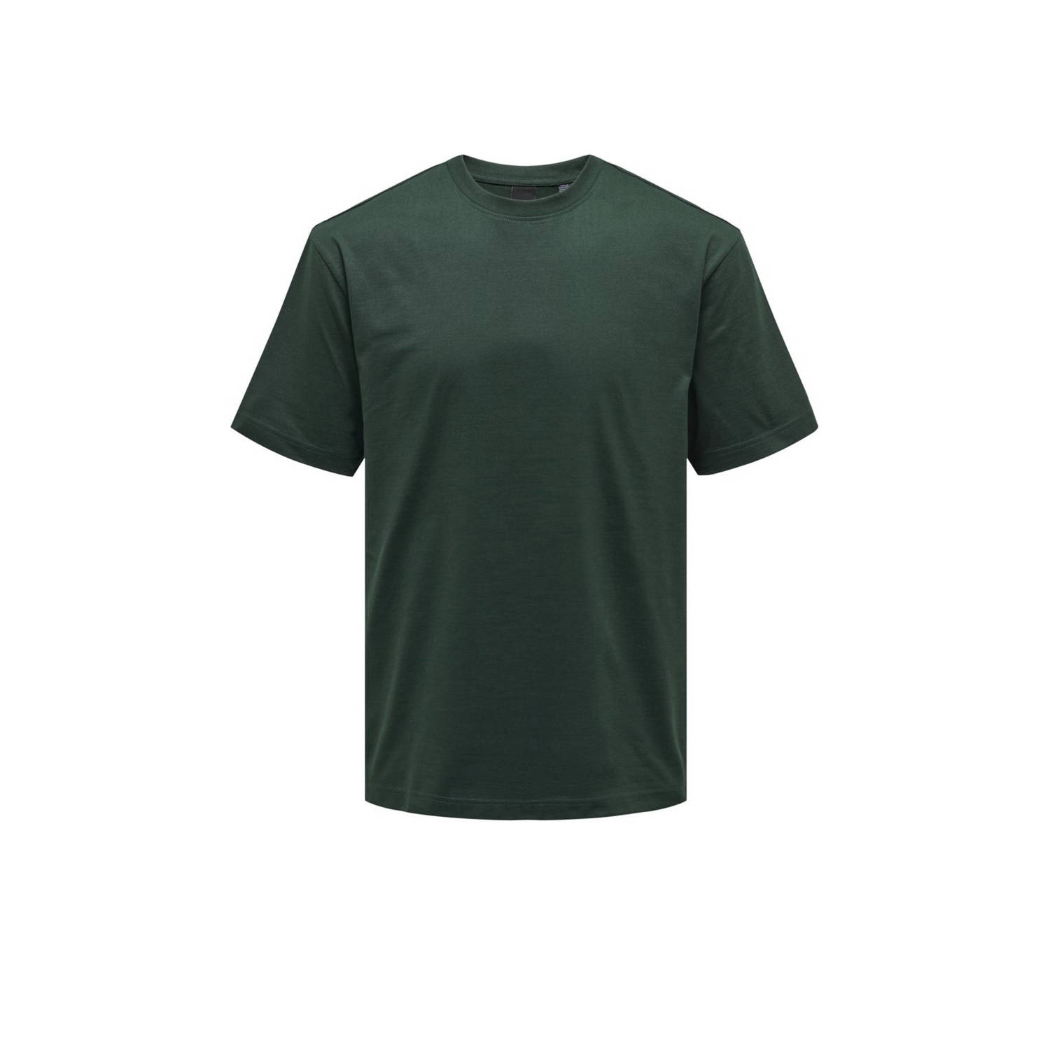 ONLY & SONS oversized T-shirt ONSFRED donkergroen