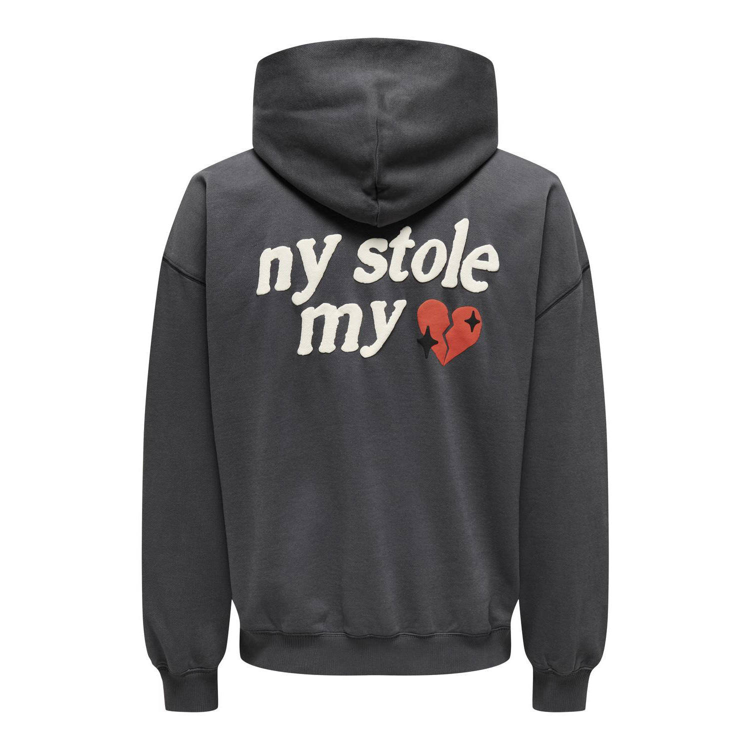 ONLY & SONS hoodie ONSRAIDEN grijs