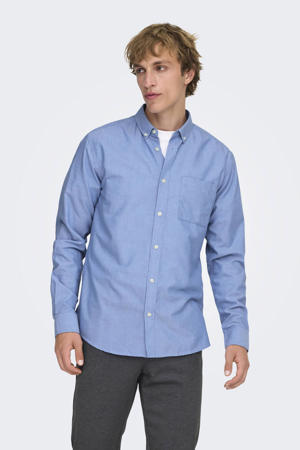 slim fit overhemd ONSALVARO lichtblauw