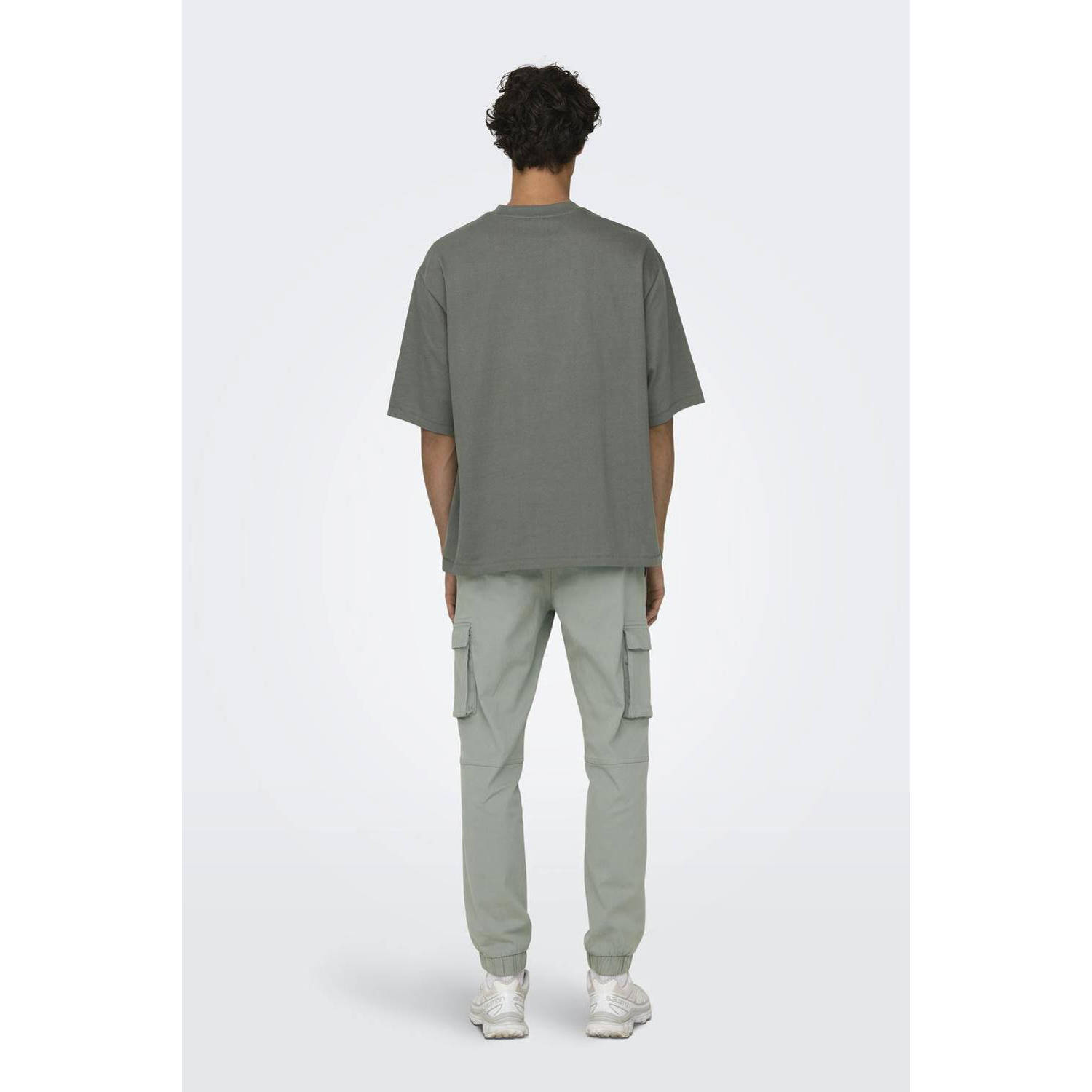 ONLY & SONS oversized T-shirt ONSMILLENIUM castor gray