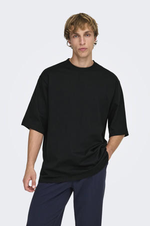 oversized T-shirt ONSMILLENIUM zwart