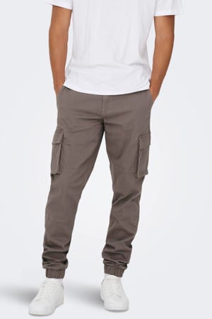 tapered fit cargobroek ONSCAM taupe