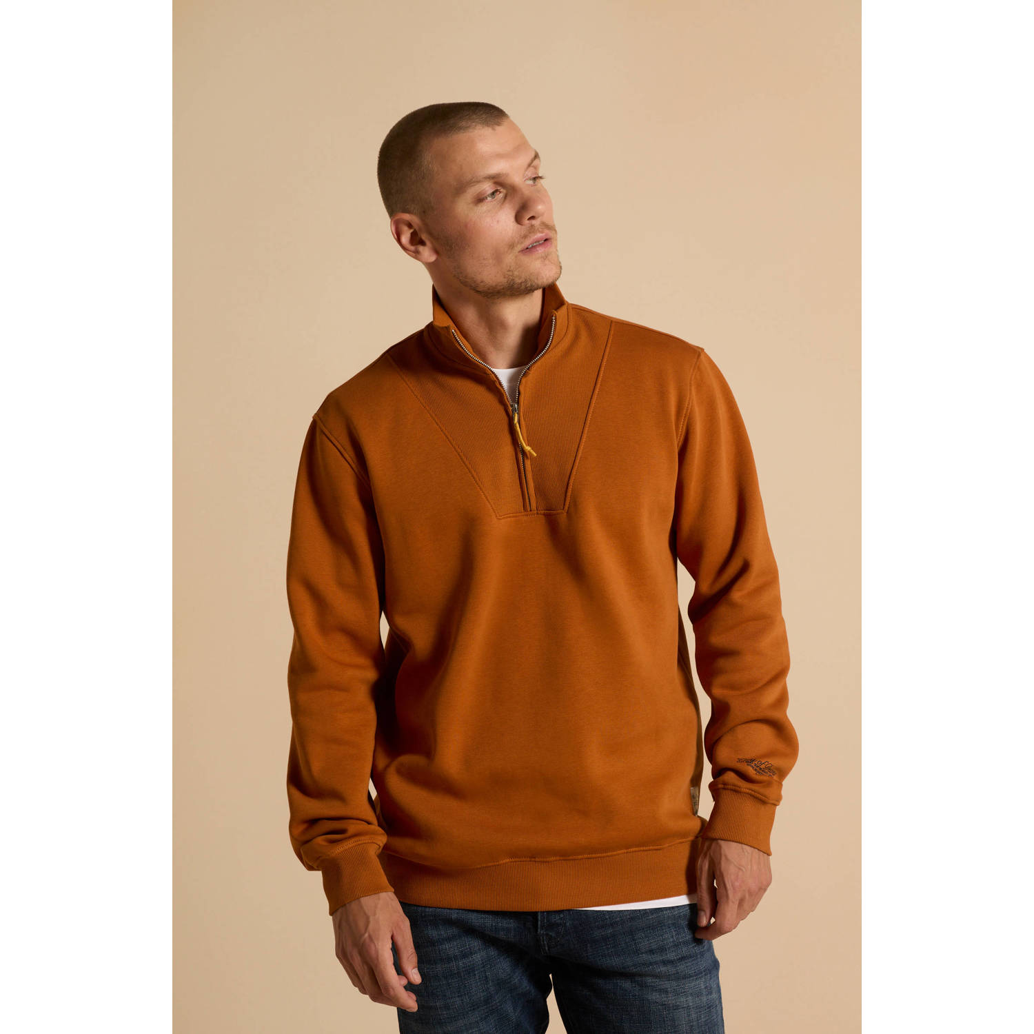 Only & Sons Riley 1 4 Zip High Neck Sweater Heren