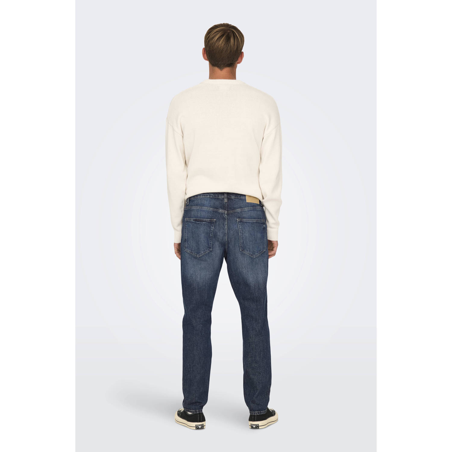 ONLY & SONS relaxed jeans ONSYOKE TAPERED DB 6911 blauw