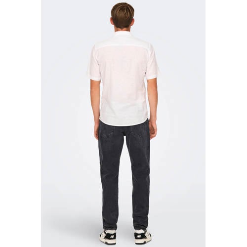 ONLY & SONS tapered fit jeans ONSYOKE black denim afbeelding