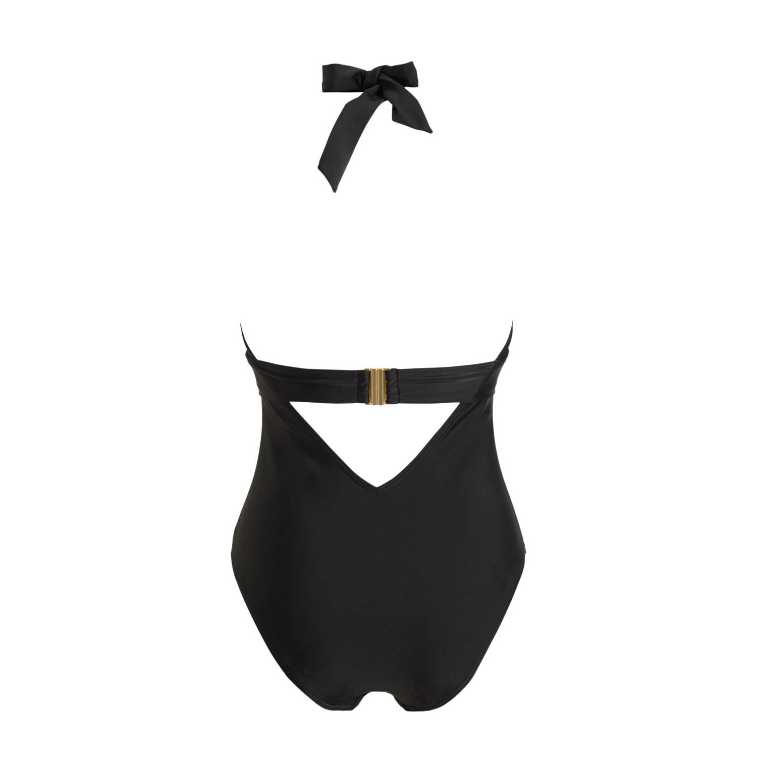 BEACHWAVE corrigerend halter badpak zwart