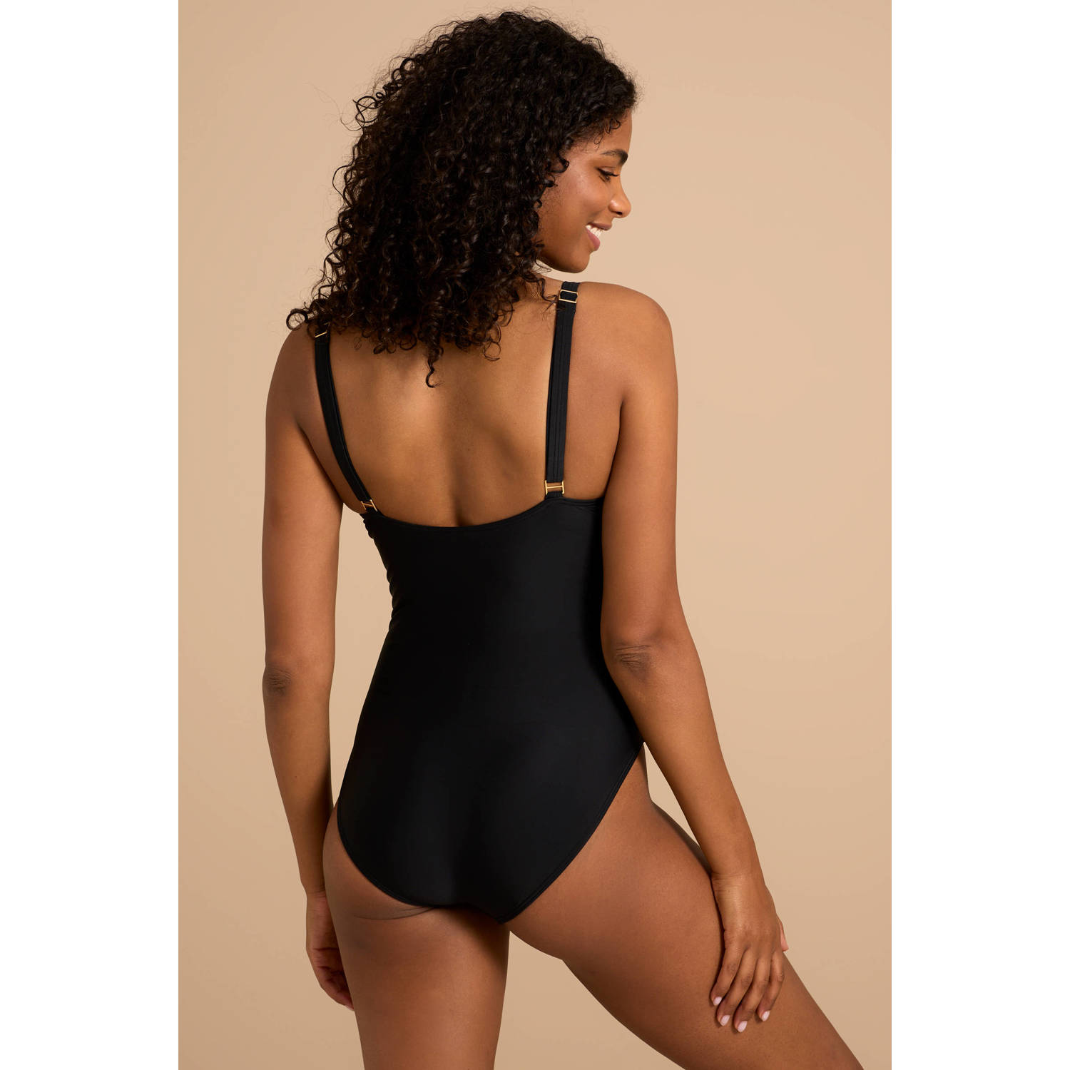 BEACHWAVE corrigerend badpak zwart