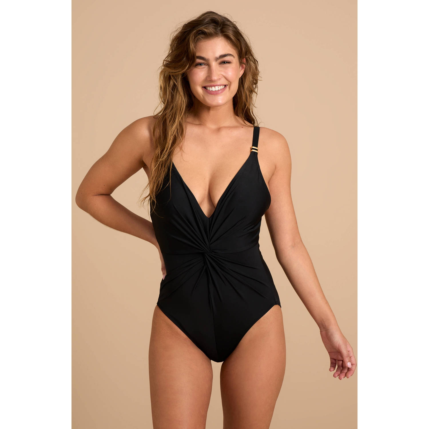 BEACHWAVE corrigerend badpak zwart