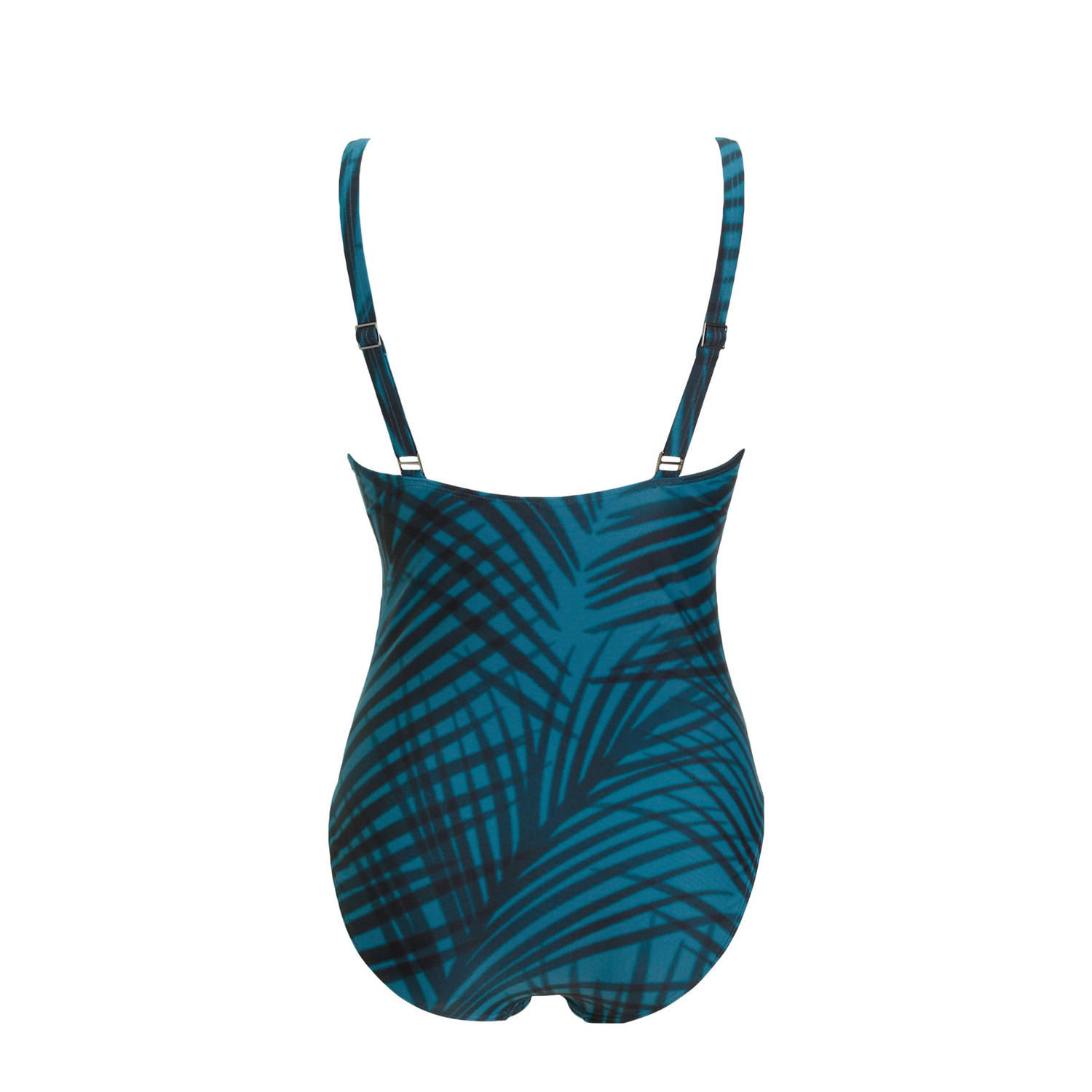 BEACHWAVE corrigerend badpak blauw antraciet