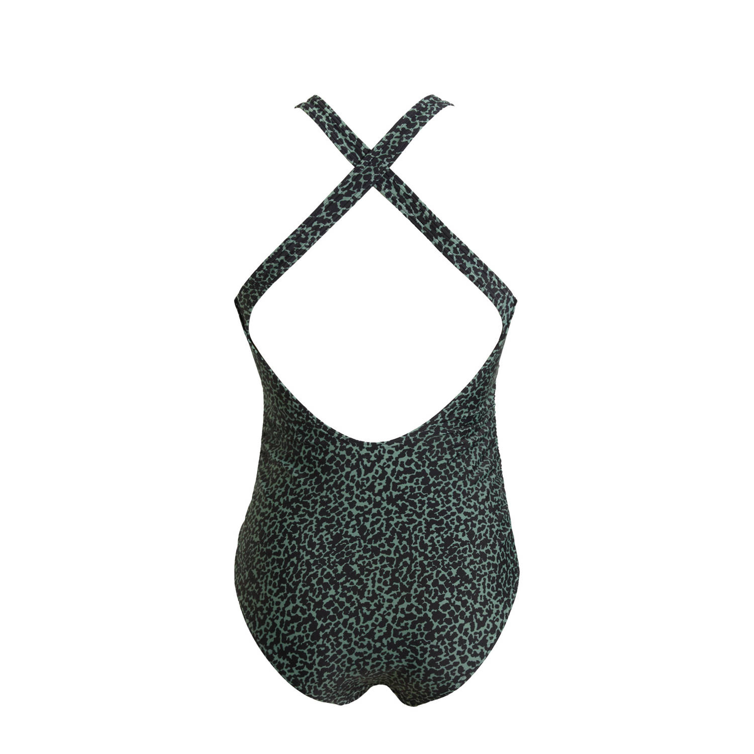 BEACHWAVE corrigerend badpak met beugel zwart groen