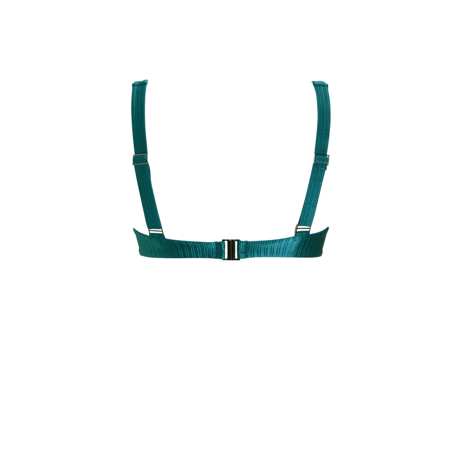 BEACHWAVE voorgevormde push-up bikinitop petrol