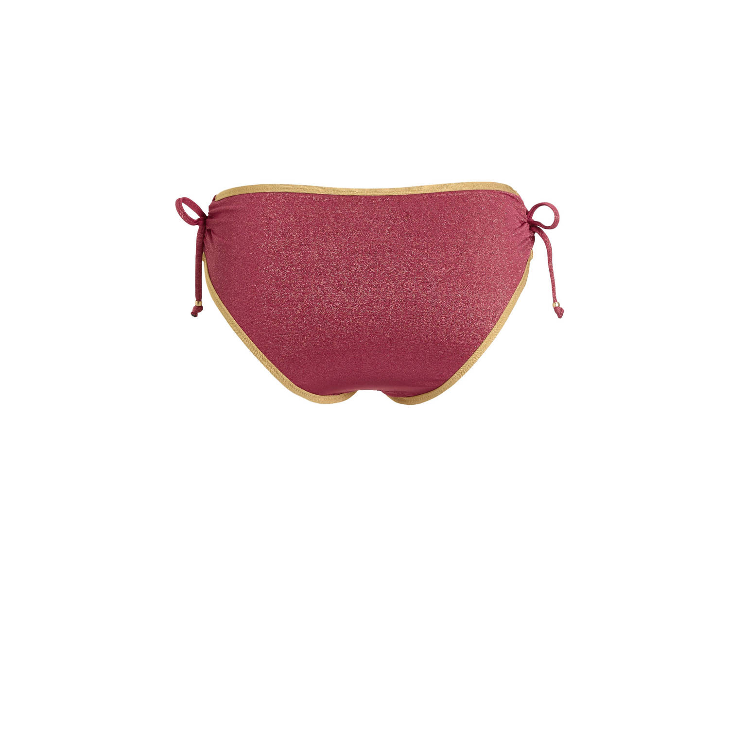 BEACHWAVE bikinibroekje met lurex donkerroze