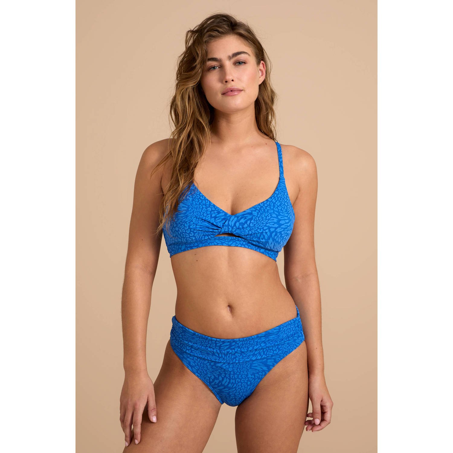 BEACHWAVE omslag bikinibroekje blauw