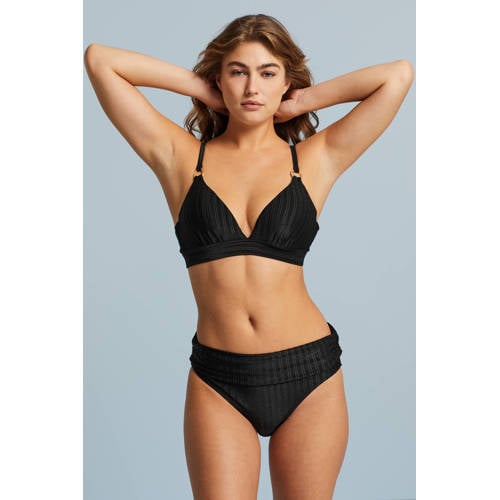 BEACHWAVE voorgevormde beugel bikinitop zwart afbeelding