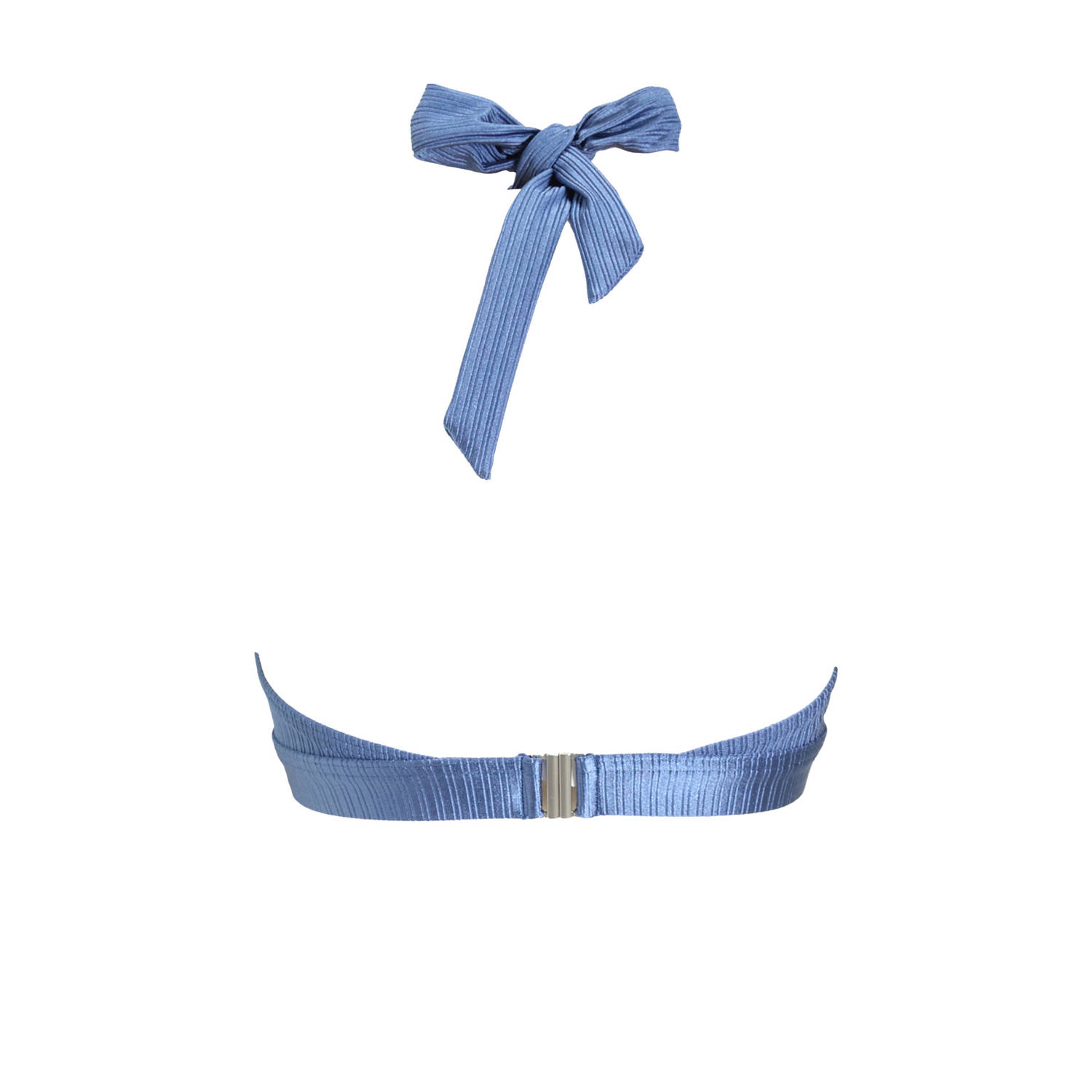 BEACHWAVE voorgevormde push-up bikinitop blauw