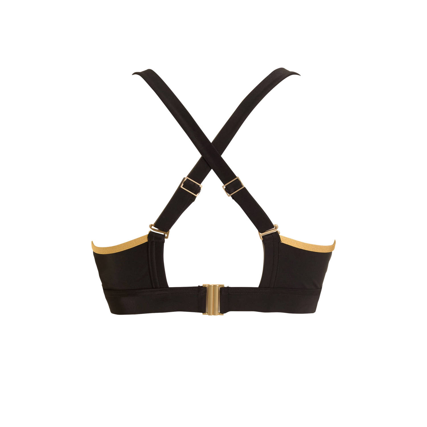 BEACHWAVE Curve voorgevormde beugel bikinitop zwart