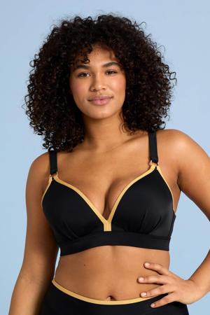 voorgevormde beugel bikinitop zwart