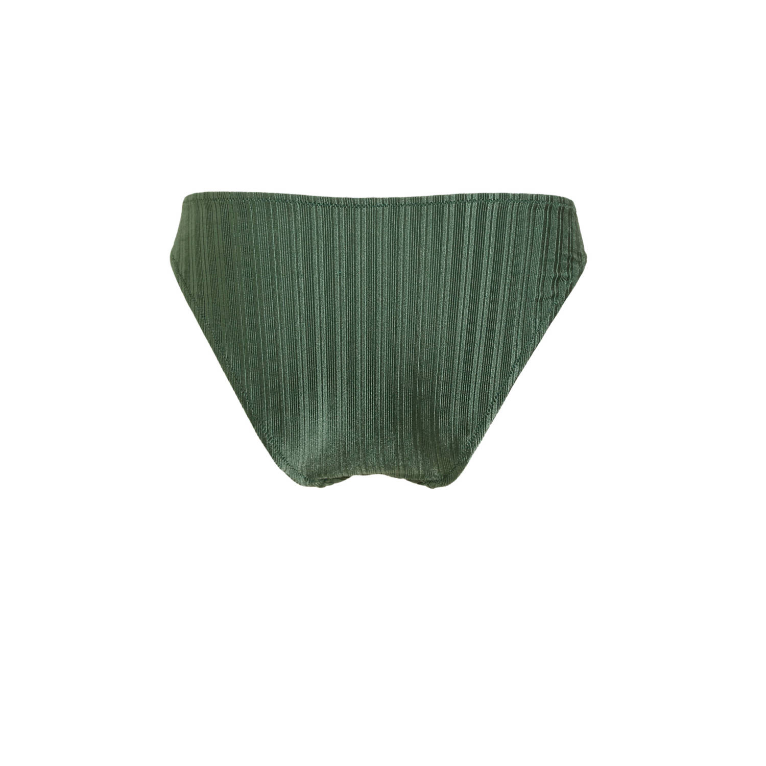 BEACHWAVE bikinibroekje met ribstructuur groen