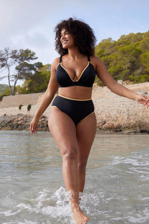 high waist bikinibroekje zwart