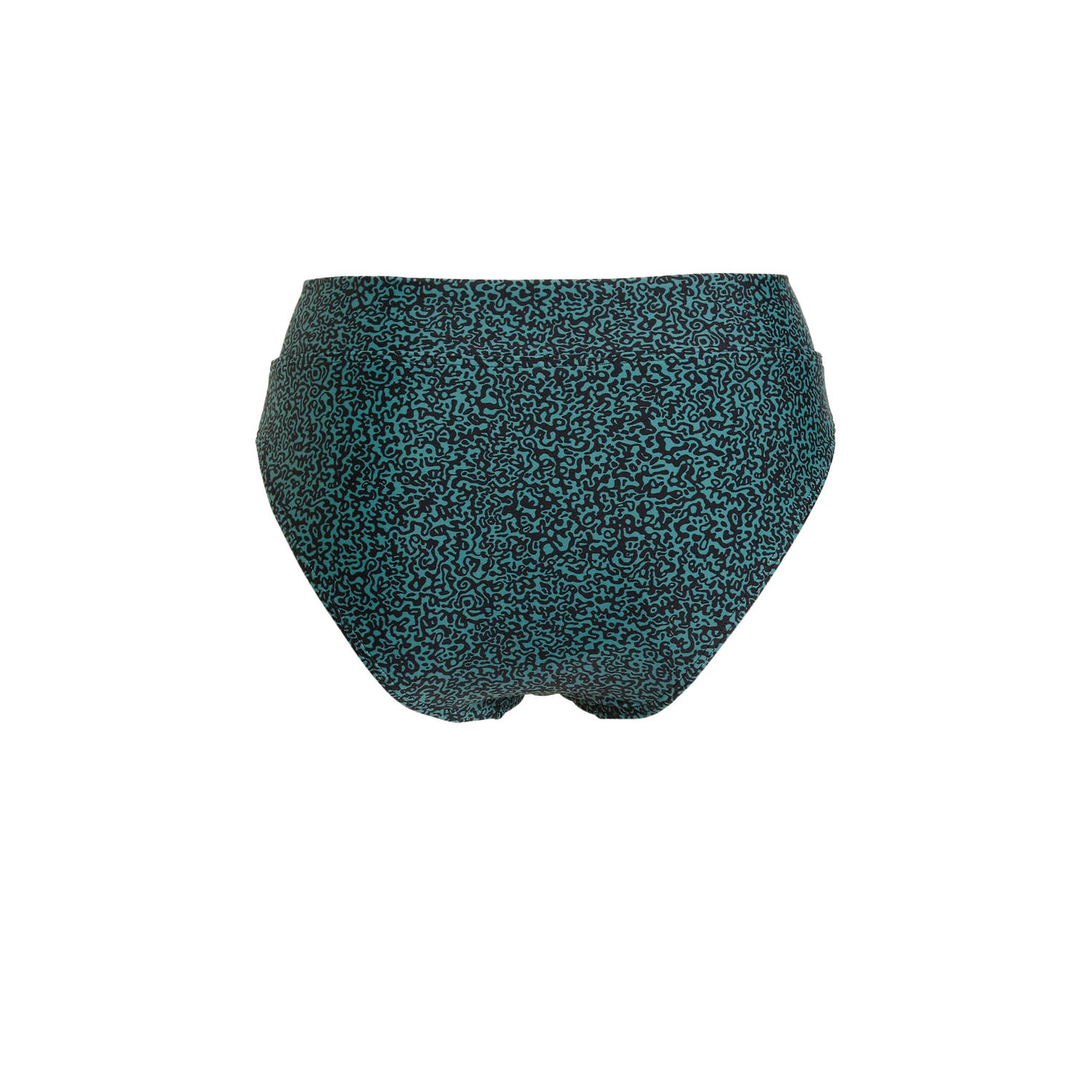 BEACHWAVE high waist bikinibroekje groen zwart