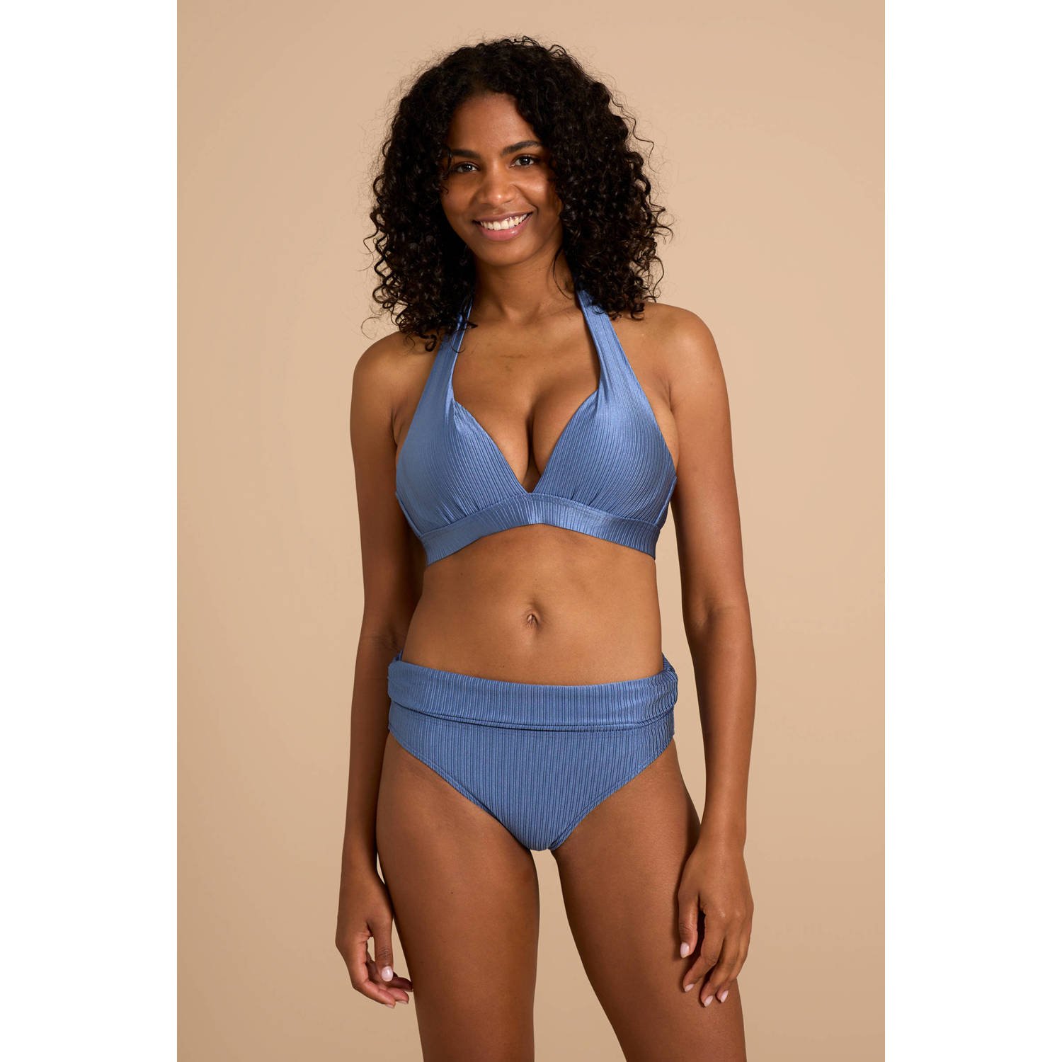 BEACHWAVE omslag bikinibroekje blauw