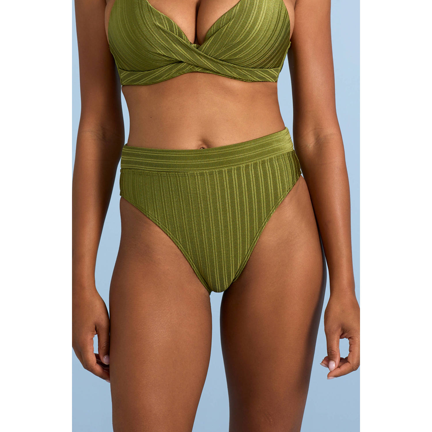 BEACHWAVE high waist bikinibroekje groen