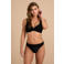 BEACHWAVE high waist bikinibroekje met textuur zwart