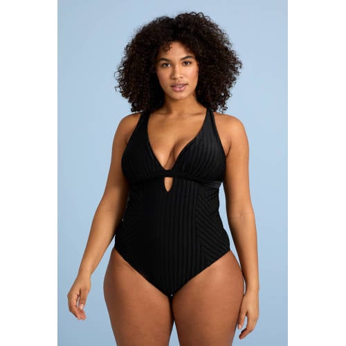 BEACHWAVE Curve corrigerend badpak zwart afbeelding