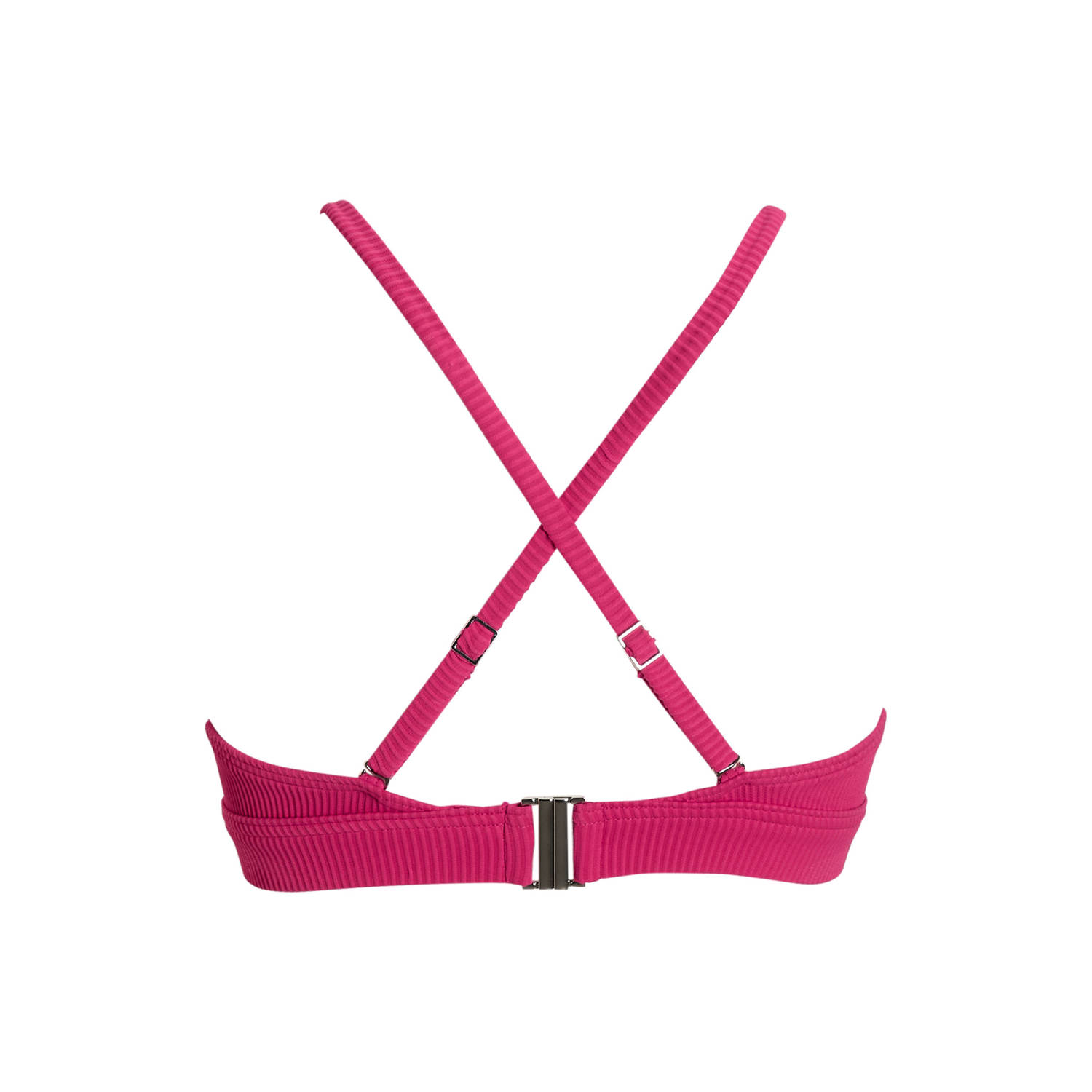 BEACHWAVE voorgevormde beugel bikinitop fuchsia