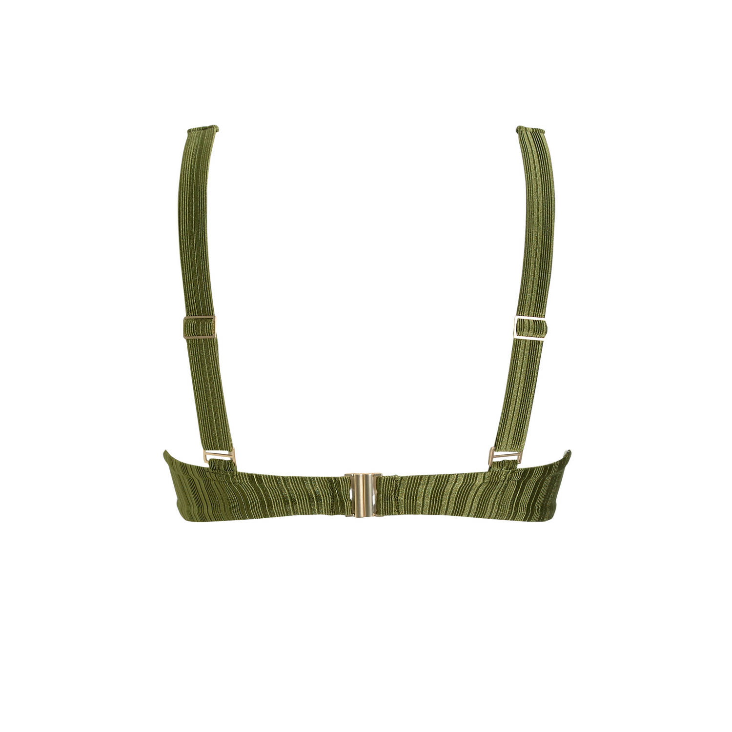 BEACHWAVE voorgevormde push-up bikinitop groen
