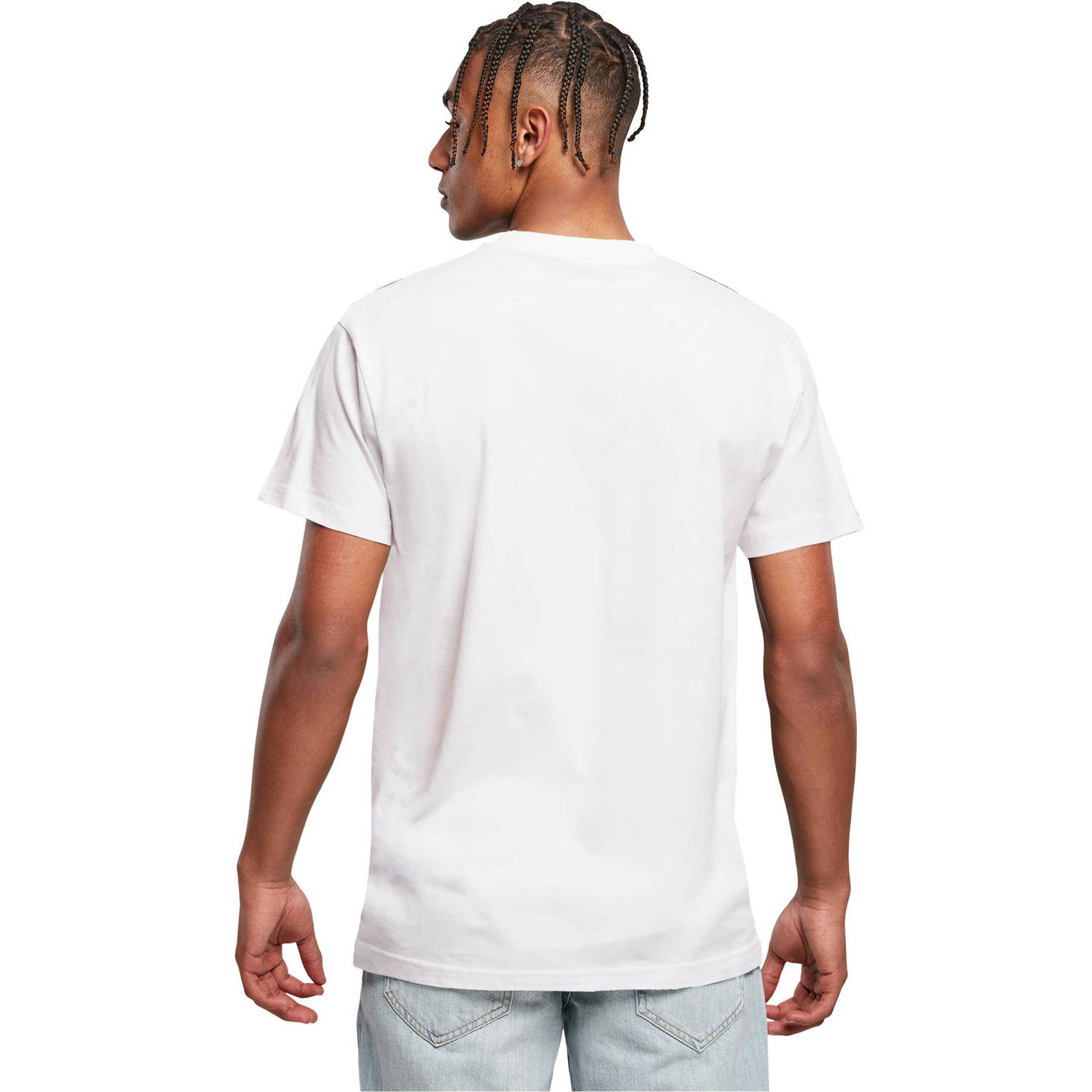 Mister Tee T-shirt met printopdruk wit