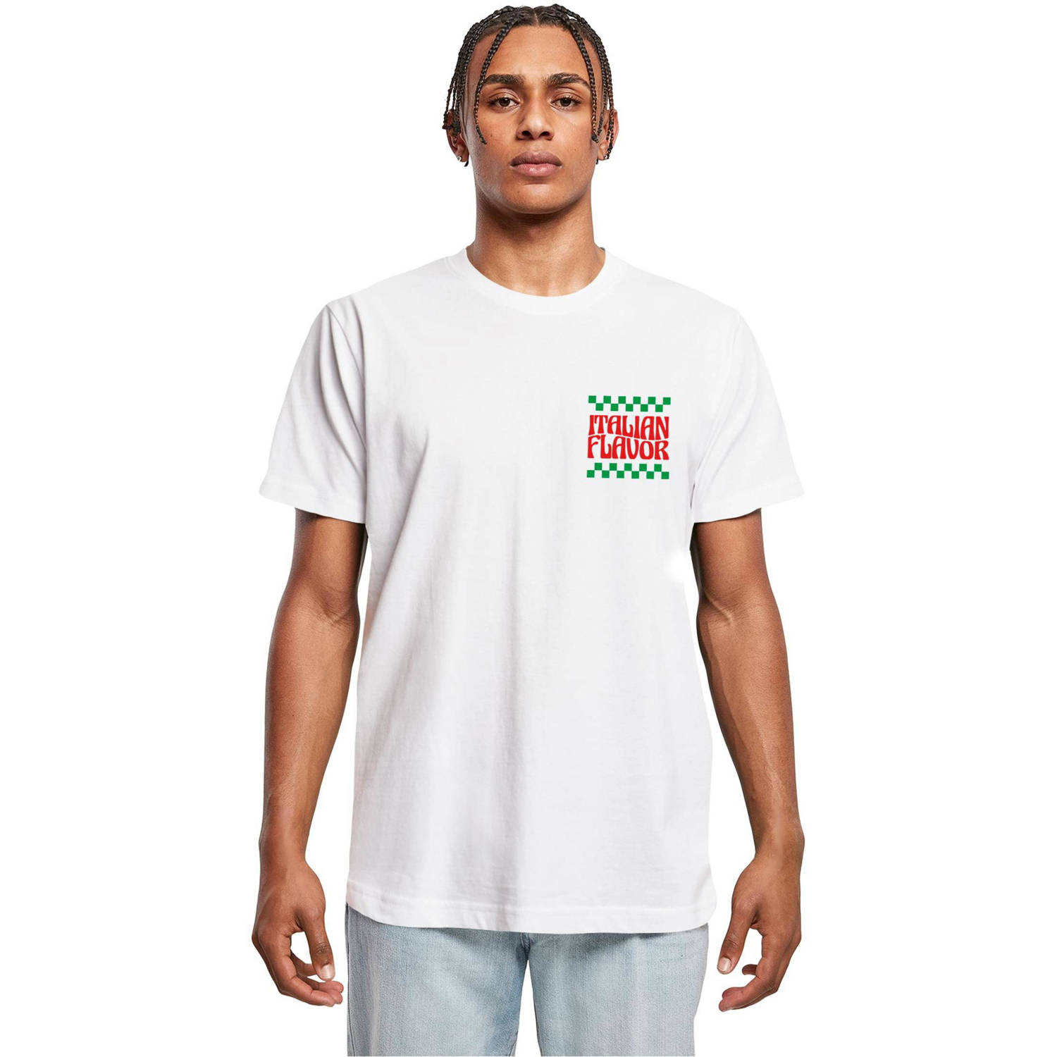Mister Tee regular fit T-shirt Flavor Italiano met backprint