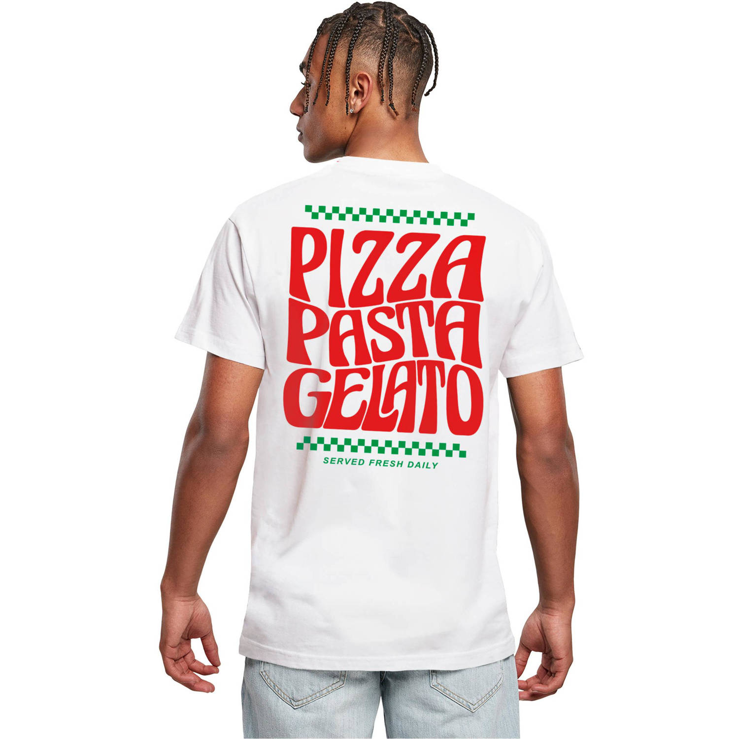 Mister Tee regular fit T-shirt Flavor Italiano met backprint
