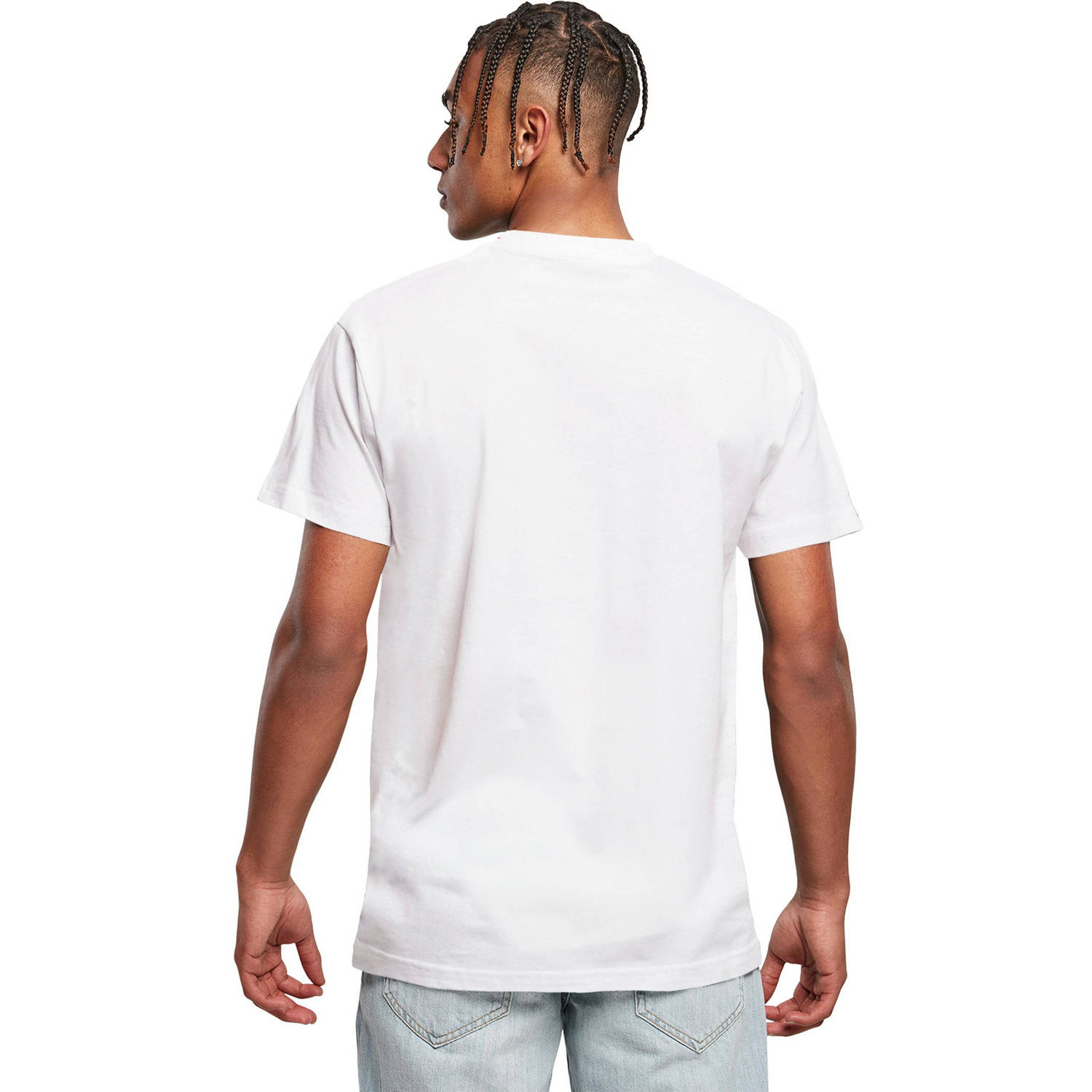Mister Tee T-shirt met printopdruk wit