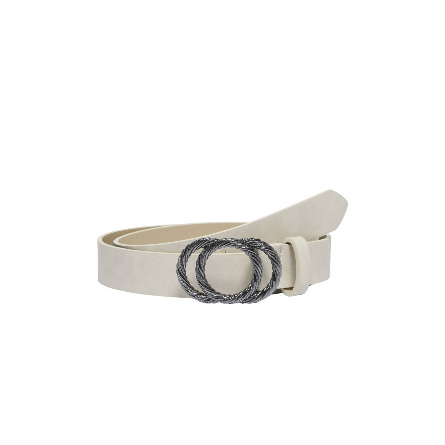 ONLY riem ONLBLANCA ecru zilverkleurig
