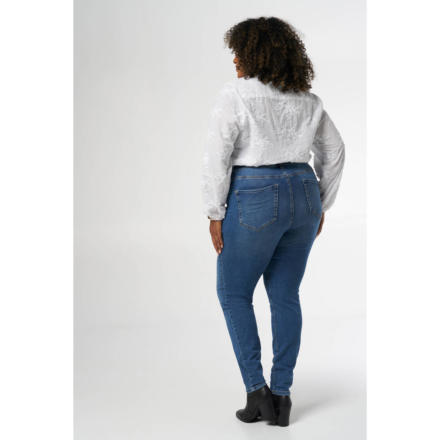 MS Mode skinny jeans stonewashed denim