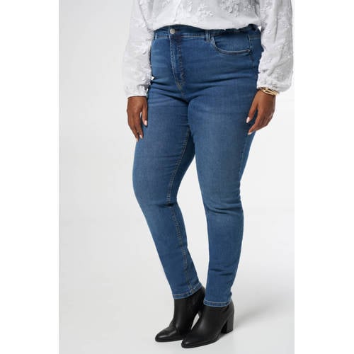 MS Mode skinny jeans stonewashed denim afbeelding